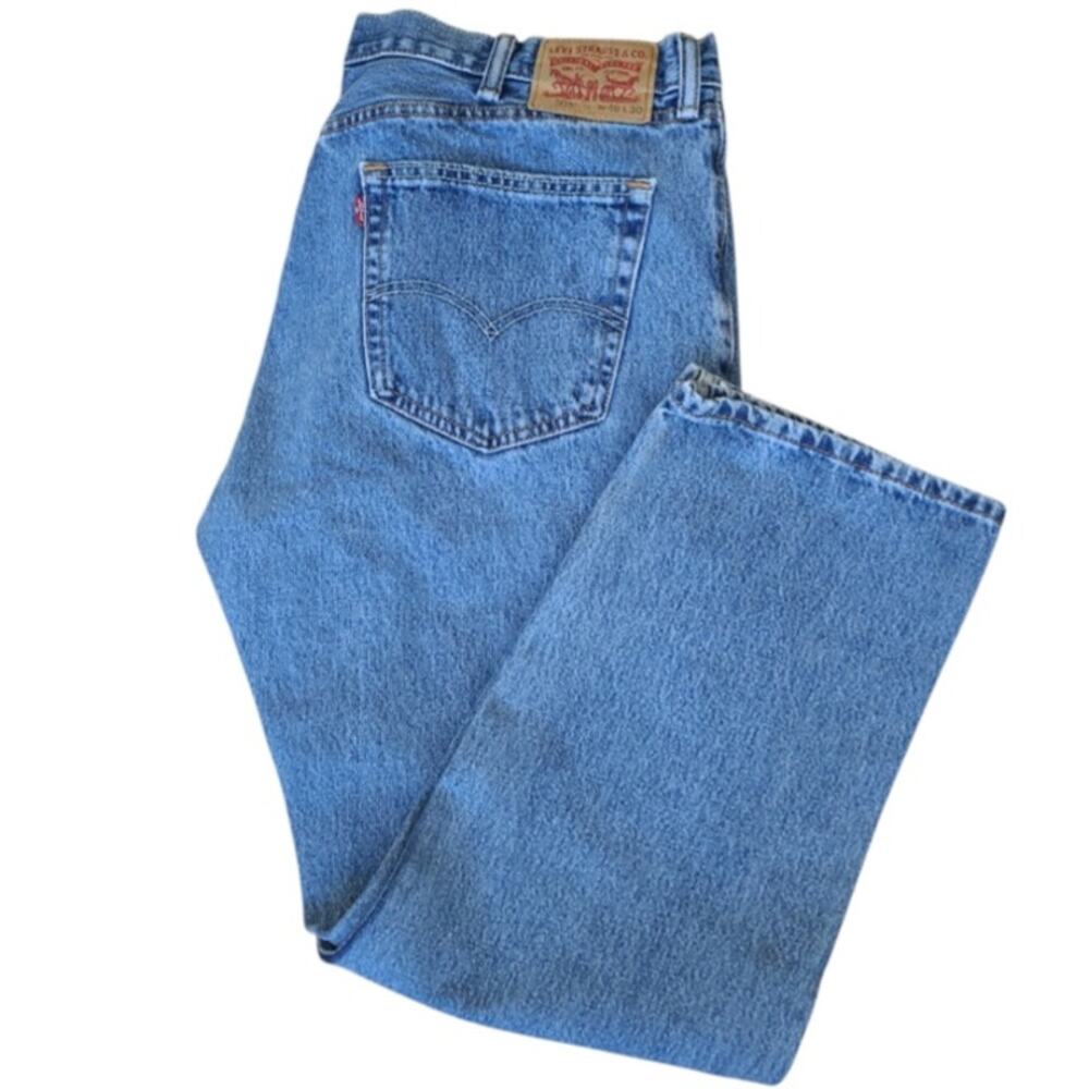 Levis 505 Mens Straight Leg Jeans Regular Fit Blue Denim 40x30 (Actual 39x28.5)